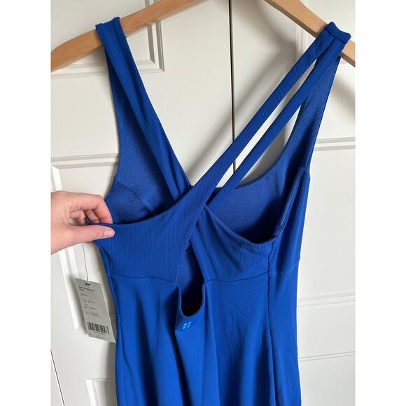 Sweaty Betty Emily Strappy Back Dress in Lightning Blue Small NWT - Picture 9 of 16